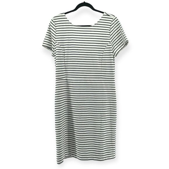 NWT Banana Republic Factory Black and White Striped Dress - Picture 3 of 16